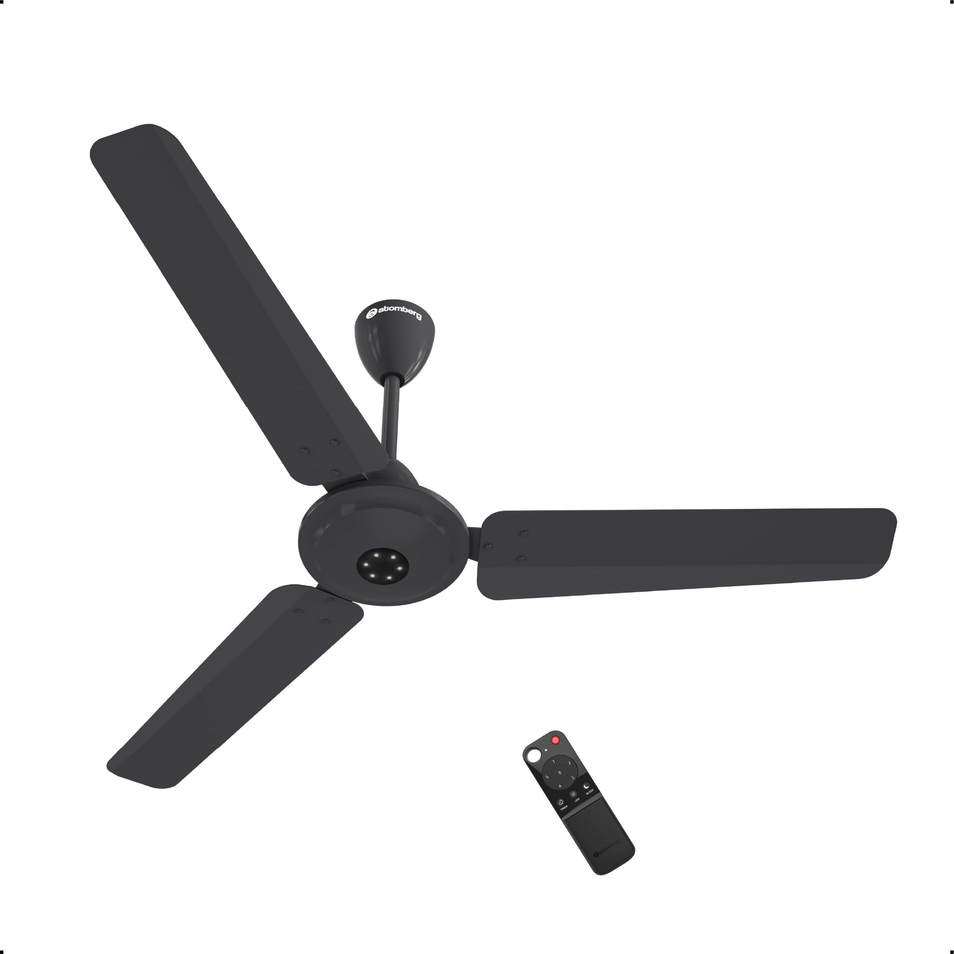atomberg Efficio Alpha 1200mm BLDC Ceiling Fan with Remote Control | BEE 5 star Rated Energy Efficient Ceiling Fan | High Air Delivery with LED Indicators | 2 Year Warranty (Gloss White)