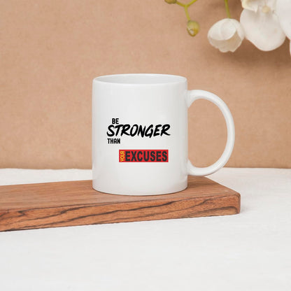 Clay Craft Fine Ceramic Start Your Morning Printed Milk/Coffee Mug 1 Piece 360 ml