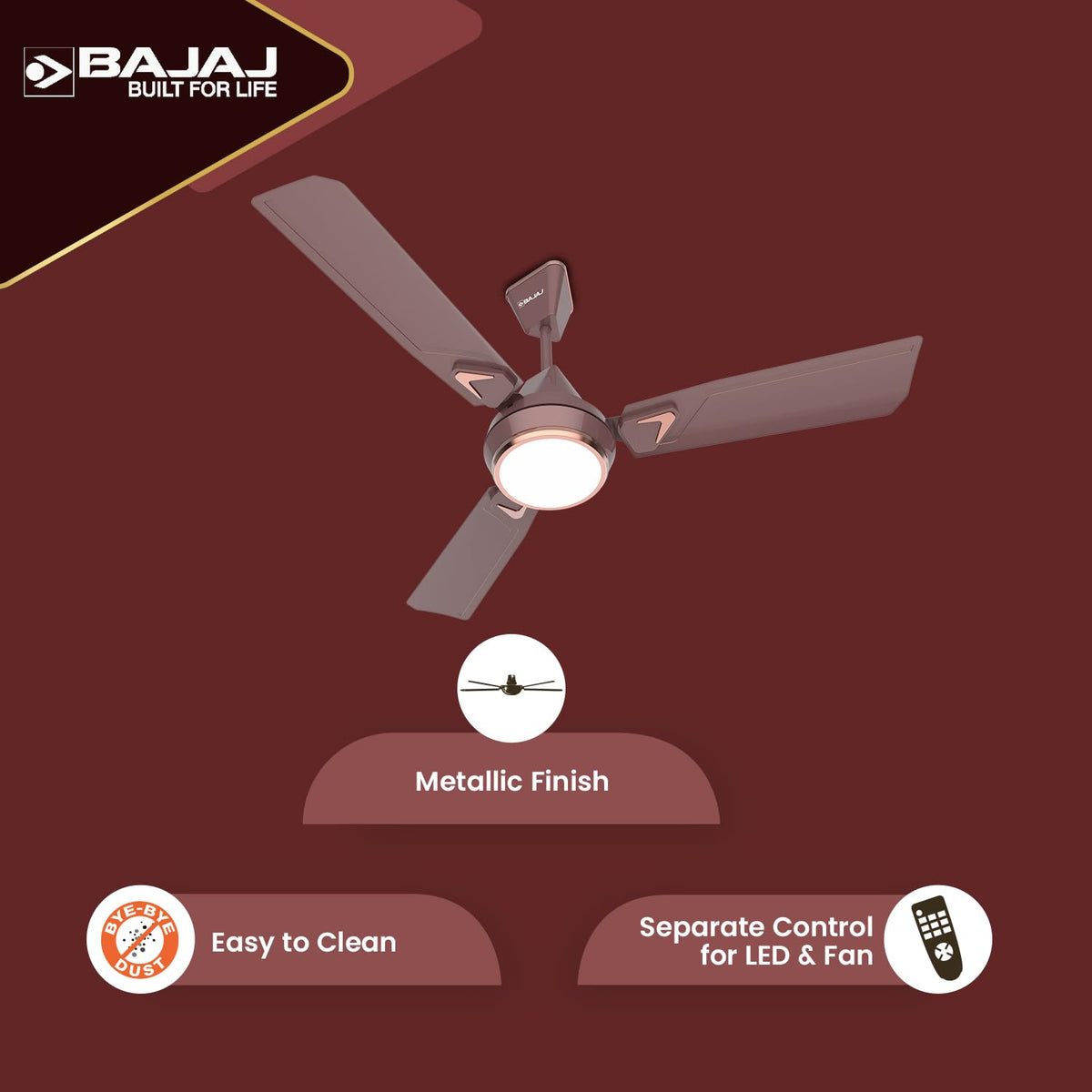 Bajaj Ventus EE 1200MM 1 Star Rated Ceiling Fan for Home-4