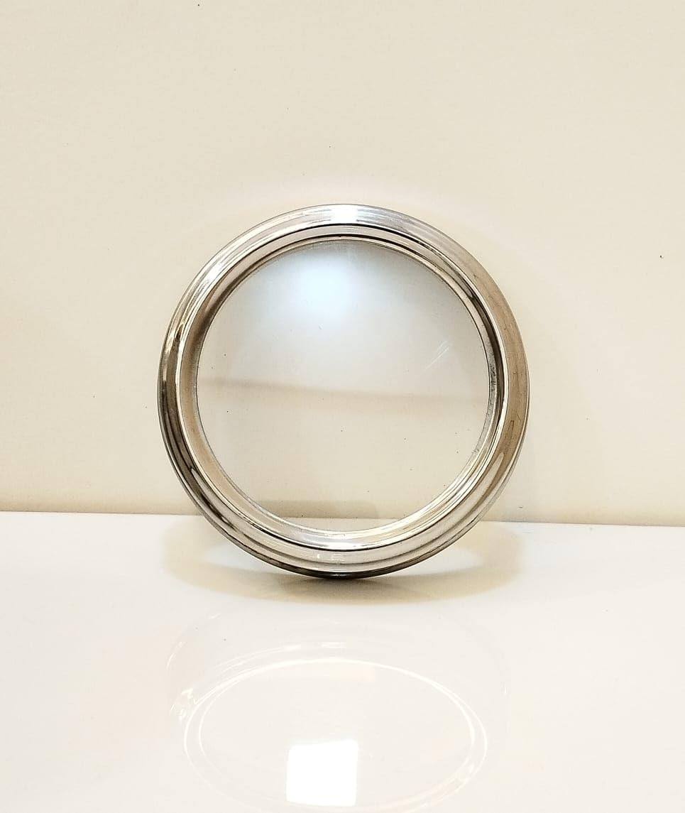 STEEPLE 1 Litre Stainless Steel Containers for kitchen with See Through Lid | Ubha Dabba | Vertical Canisters, Silver Pack Of 6