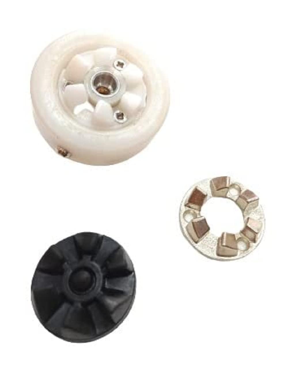 Coupler Combo: Motor Coupler + Jar Coupler + Aluminium Teeth (1+1+1) | Compatible with Sujata Mixer Grinder