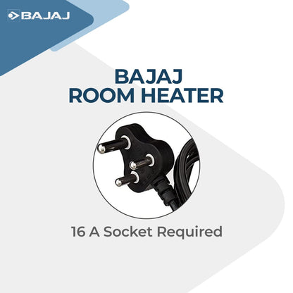 Bajaj Majesty RX10 Room Heater For Home | 2 Heat Settings 1000W/2000 Watts | Triple Safety Assurance | Adjustable Thermostat | Two Way Installation | Heat Convector Room Heater | 2-Yr Warranty 【White】