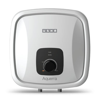 USHA AquaBuddy Neo Geyser 10 Litre 5 Star BEE Rating | Copper Heating Element | Storage Water Heater with Anti-Rust Protection | Warranty: 8 Yr Tank, 2 Yr Product