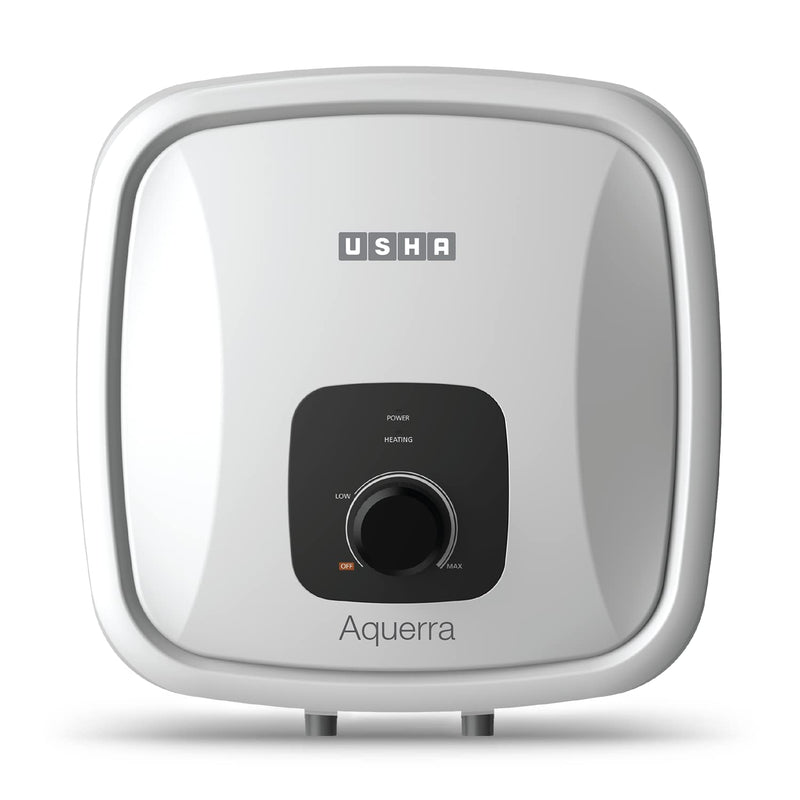 USHA AquaBuddy Neo Geyser 10 Litre 5 Star BEE Rating | Copper Heating Element | Storage Water Heater with Anti-Rust Protection | Warranty: 8 Yr Tank, 2 Yr Product