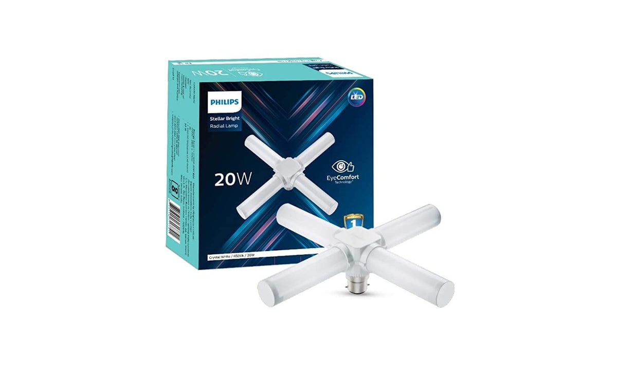 Philips Stellar Bright 20W Radial B22 LED T-Bulb,Cool Daylight, Pack of 1 (B0BY8MTLGN)