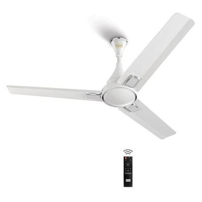 KUHL Prima A5 1200Mm Bldc Ceiling Fan With Remote | Inr 300 Off On Exchange | 5 Star Rated | High Airflow | Saves Up To 65% Electricity | 5-Year Warranty | White