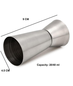 Dynore Stainless Steel Double Sided Peg Measure Set of 3-30/60, 20/40 and 15/30 ML Each