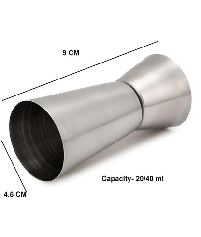 Dynore Stainless Steel Double Sided Peg Measure Set of 3-30/60, 20/40 and 15/30 ML Each