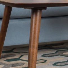 4 Legs Coffee Table | Tea Table for Living Room | Bedroom | Hall | Hotel | Laugh | Walnut