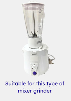 Frootmix Blender Jar 1750 ml - Plastic (Transparent) | Compatible with Sujata Mixer Grinder