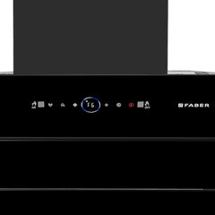 Faber 60 cm 1500 m³/hr Wall Mounted Kitchen Chimney (HOOD COMET BLDC FL HC BK 60, Filterless technology, Touch & Gesture