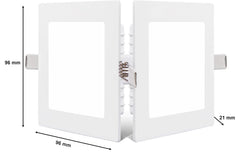 Philips Polycarbonate 5W Square AP Plus UltraGlow LED DL Recessed LED Panel Ceiling Light (Pack of 1