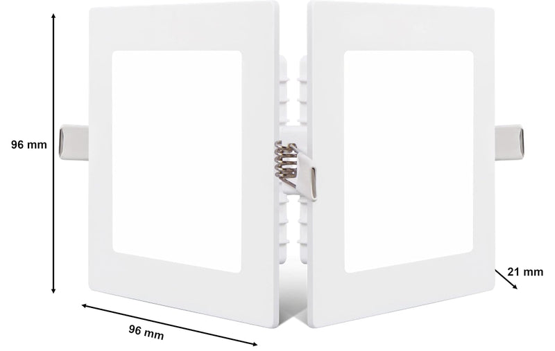 Philips 5W Square AP Plus UltraGlow LED DL Recessed LED Panel Ceiling Light (Pack of 2, Cool Day Light)
