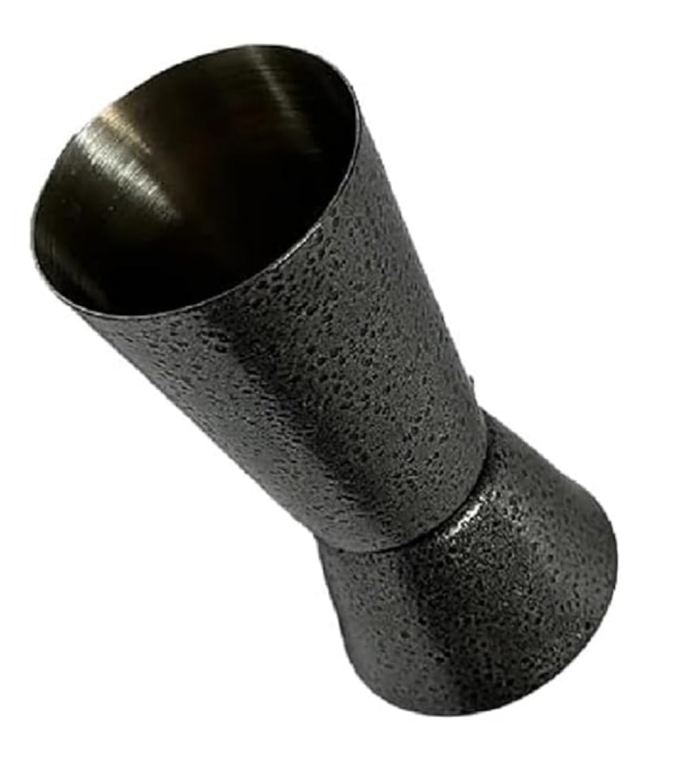 Dynore Stainless Steel 3 Pcs Min Bar Accessories Set-Antique Silver Tall 30/60 Peg Measure with 2 Wine Pourer for Bar/Restaurants