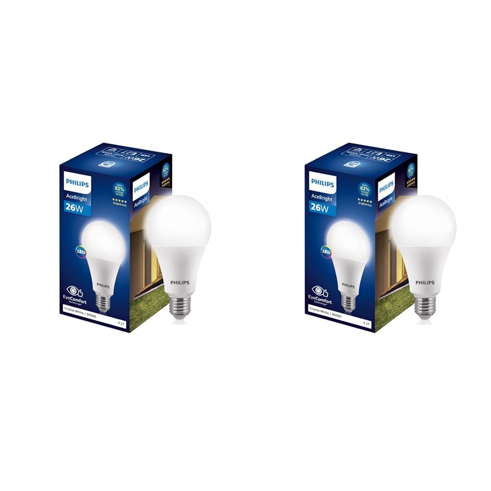 Philips 26-watt LED Bulb - AceBright High Wattage LED Bulb (Pack of 2)