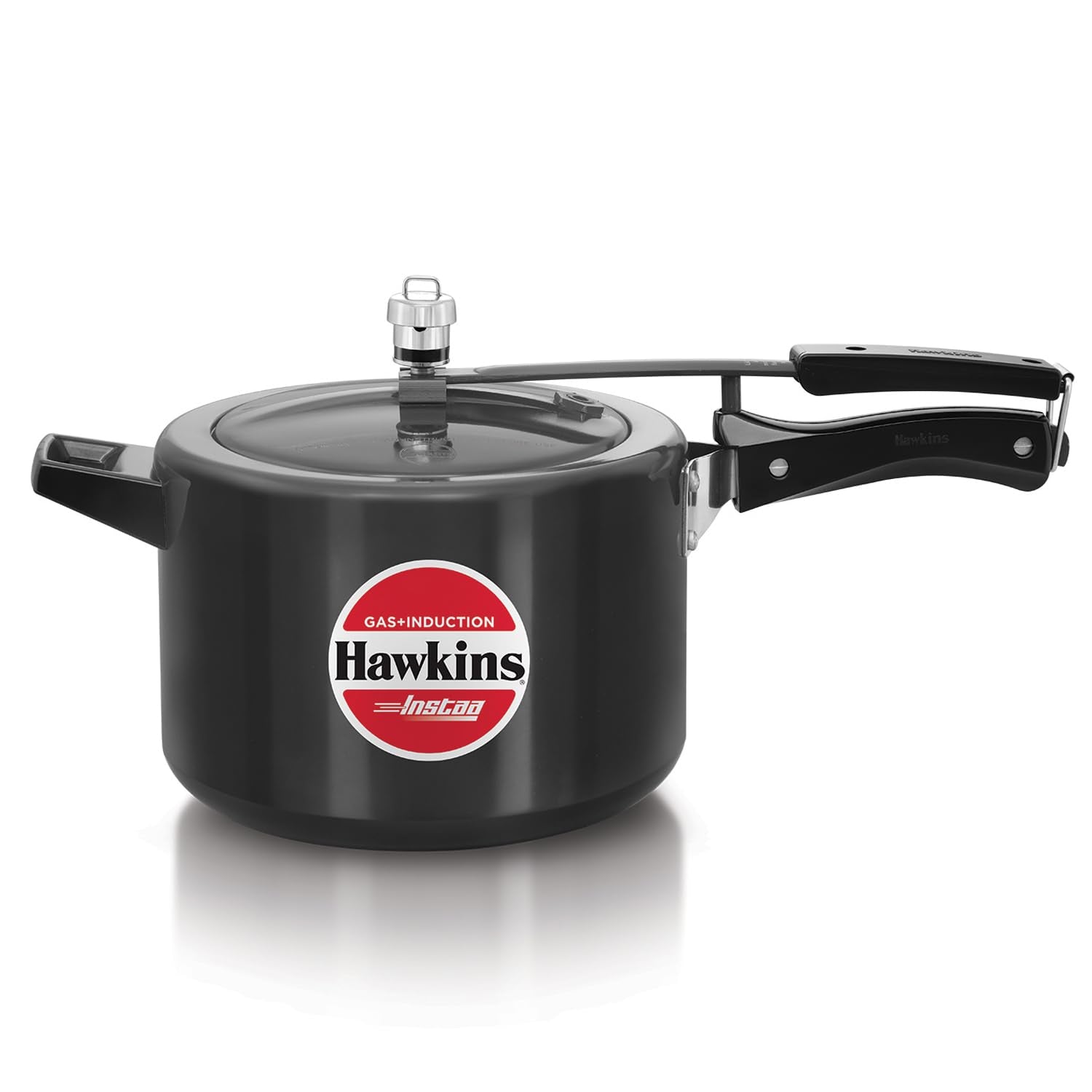 Hawkins 5 Litre Instaa Pressure Cooker, Induction Inner Lid Cooker, Tall Body Hard Anodised Cooker, Black (IIH50)