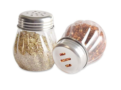 Dynore Dhol Shape Chilli Oregano Flakes Shaker Set of 8 for Kitchen and Dining Table