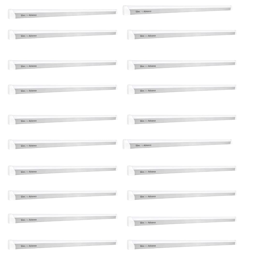 Philips Slimline Advance 25-Watt 2500-lumen Metal Batten Tubelight (Pack of 20) (Natural White) (Study Room