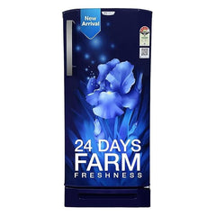 Godrej 180 L 4 Star Turbo Cooling Technology, 24 Days Farm Freshness Direct Cool Single Door Refrigerator With Base Drawer(, RD EDGENEO 207D TDF AQ BL, Aqua Blue (Base Drawer)