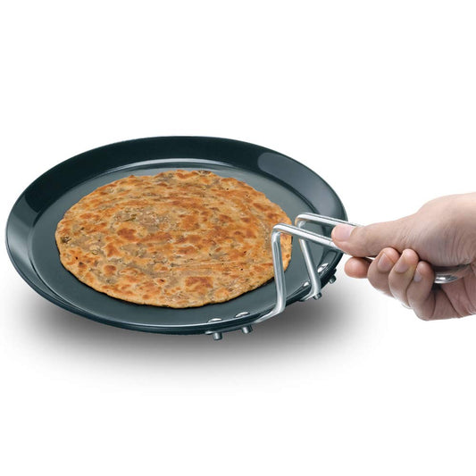 Hawkins Futura Hard Anodised Flat Tava 22 cm, 4.06 mm