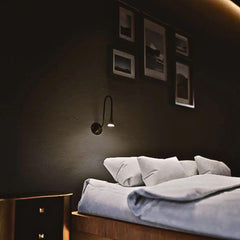 Philips Metal and Synthetic LED Bedside Light, Black, Pack of 1