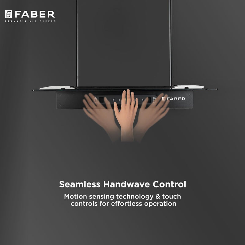 Faber 60cm 1200 m3/hr, Autoclean Chimney||Filterless|| 8Yr on Motor, 2Yr Comprehensive Warranty||Italian design - Made i