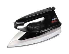 Usha 2802 1000Watt Dry Iron with Metal Body | Single Coat Black Non Stick Soleplate for longer durability | Thermal Safety Fuse | 180° Swivel Cord | 2 Years Warranty | (White)