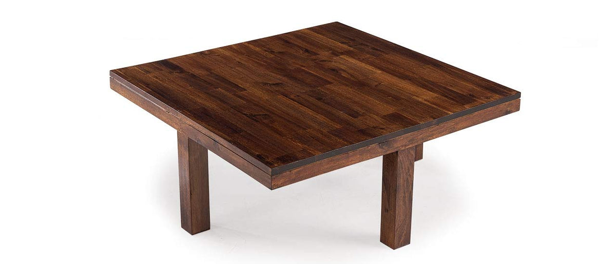 Solid Wood Coffee Table Set | Dreamer Solid Wood Coffee Table with 4 Stools (Finish Color - Teak