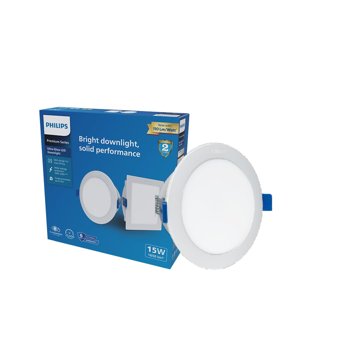 Philips 15W Round LED Ceiling Light (Natural White, B0F2N5TYVK)