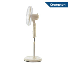 Crompton High Flo Neo High Speed 400 mm (16 inch) 50W Oscillating Pedestal Fan (KD White)-5