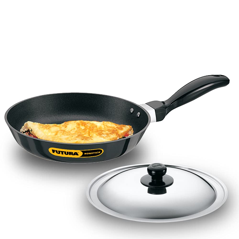 Hawkins Futura 20 cm Frying Pan, Non Stick Fry Pan, Small Frying Pan, Black (NF20)