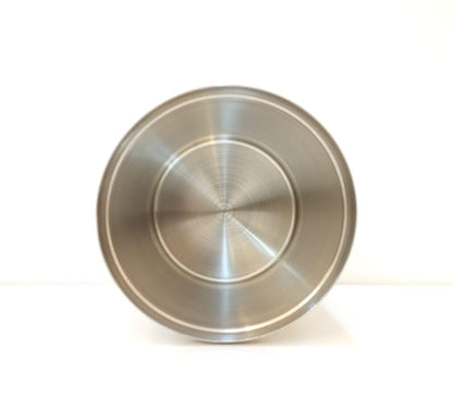 STEEPLE 1 Litre Stainless Steel Containers for kitchen with See Through Lid | Ubha Dabba | Vertical Canisters, Silver Pack Of 6