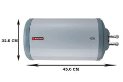 Racold Cdr Dlx 10Lt Horizontal, Wall Mounting, White-Grey