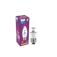 Philips 4W LED Clear Candle Bulb