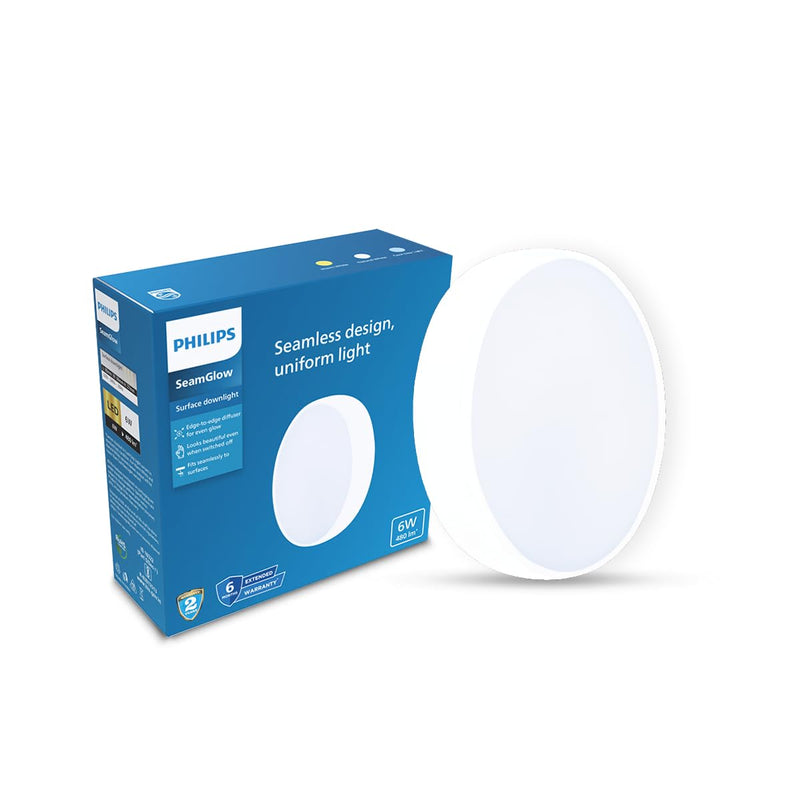Philips 6W SeamGlow Round LED Surface Downlight