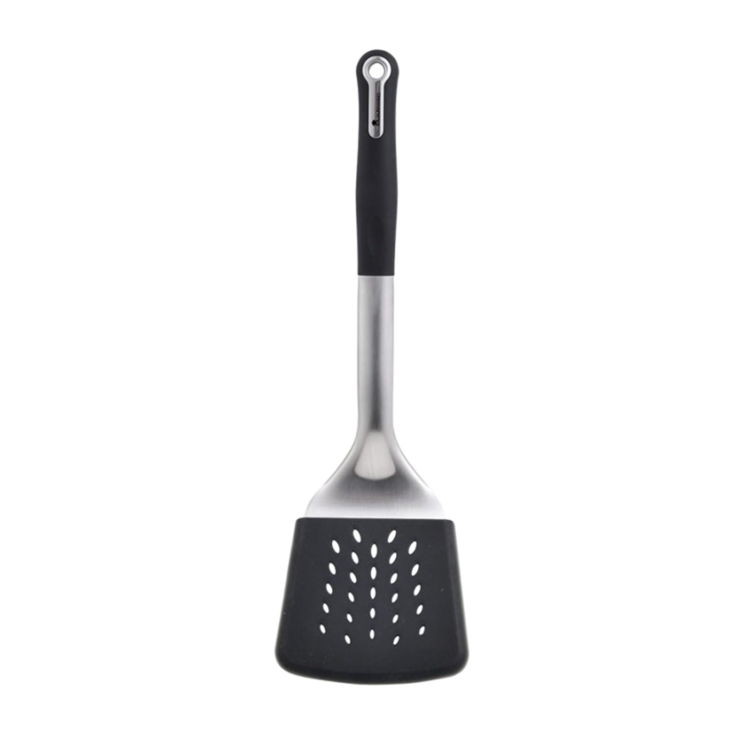BERGNER Master Pro Non-Stick Slotted Turner Spatula with Silicone Cover (Black), Standard