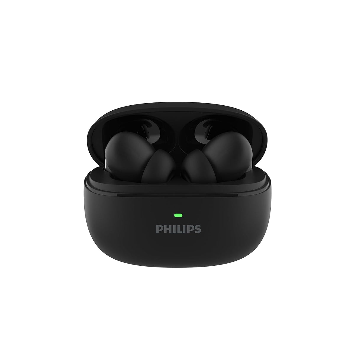 Philips TAT1150BK/94 Premium Wireless Earbuds with ANC, Quad Mic ENC, Up to 55 Hr Playtime