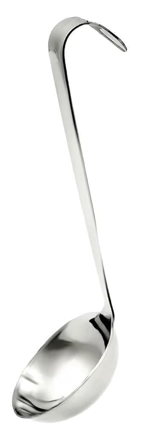 Dynore Stainless Steel Jointless Oil Ladle/Ghee Ladle 16 cm Long - Pack of 2