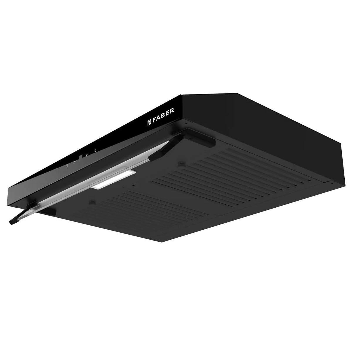Faber Ruby Ductless 60cm 1000m³/hr Baffle Filter Chimney | LED Lighting | Touch Control | 8 Yr Motor, 2 Yr Comprehensive