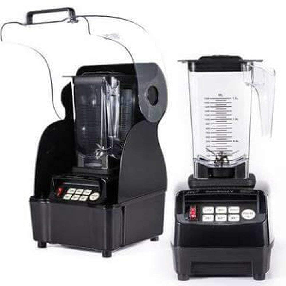 800AQ Commercial OMBLEND Professional Series Bar Blender – 3HP Motor, 36,000rpm, OmniShield Sound Enclosure, Black Color – Heavy Duty Blender for Smoothies, Shakes, Juices & More