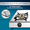 Butterfly Matchless Stainless Steel 3 Burner LPG Gas Stove, Manual Ignition