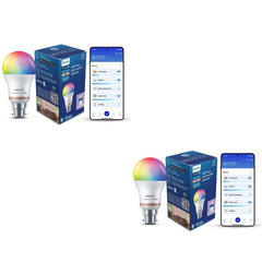 PHILIPS WiZ Neo 12W B22 Wi-Fi & Bluetooth LED Smart Bulb with Music Sync, Compatible with Amazon Alexa & Google Assistant, 16 Million Colours & Motion Sensing Technology | Pack of 1