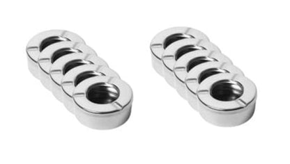 Dynore Stainless Steel Lid Ash Tray- Set of 10