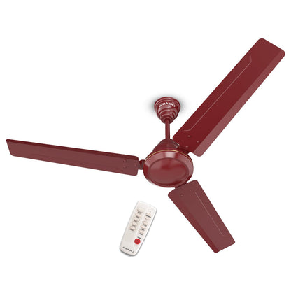 Bajaj Frore Turbo BLDC 1200 MM 5 Star Rated Ceiling Fans For Home | BEE Stars Rated Energy Efficient Ceiling Fan | Aluminium Motor | 2 Years Warranty 【 Red Walnut】