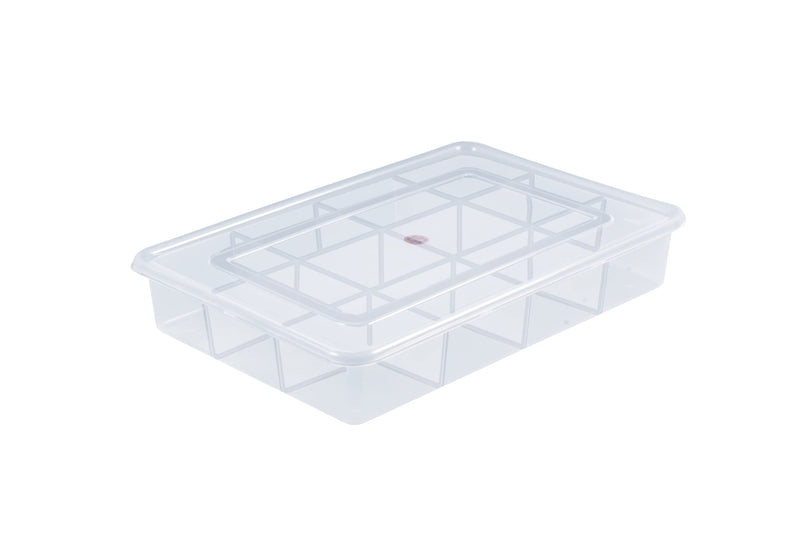 9 Grids High Thickness Plastic Multipurpose Rectangular Big Storage Box with Tight Lid - Big