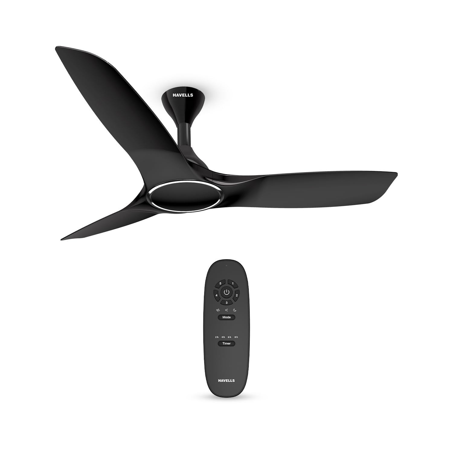 Havells 1200mm Stealth Air BLDC Motor Ceiling Fan | Remote Controlled, High Air Delivery Fan | 5 Star Rated, Upto 60% Energy Saving, 2 Year Brand Warranty | (Pack of 1, Mist)