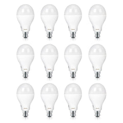 Philips Stellar Bright Base B22 12-Watt LED Bulb (Pack of 12, Warm White)