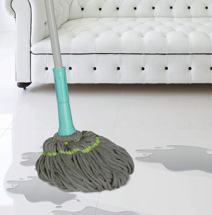 மில்டன் ட்விஸ்ட் மற்றும் ஸ்க்வீஸ் மைக்ரோஃபைபர் பிரீமியம் மாப் (அக்வால் கிரீன்) வழங்கும் ஸ்பாட்ஜீரோ 