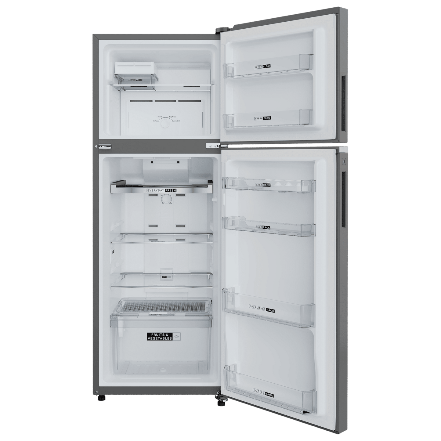 Whirlpool Neofresh 235 Litres 2 Star Frost Free Double Door Refrigerator with Microblock Technology (22099, Grey)