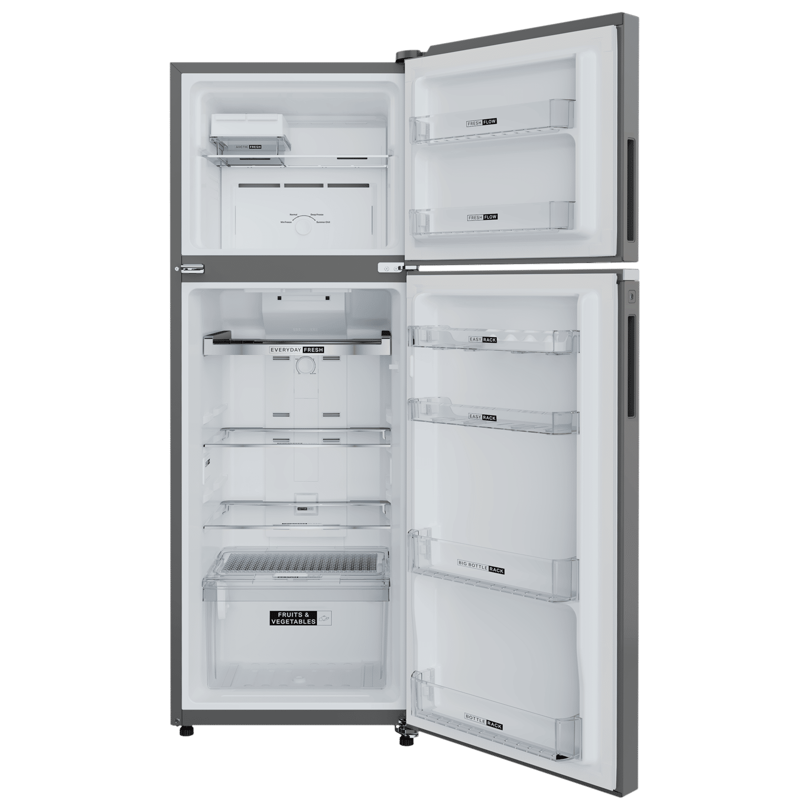 Whirlpool Neofresh 235 Litres 2 Star Frost Free Double Door Refrigerator with Microblock Technology (22099, Grey)